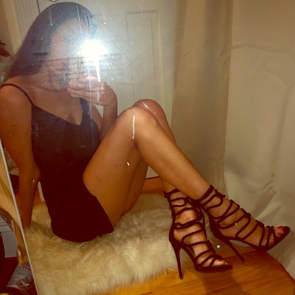 NEW Monika Chiang Black Calf Sandal